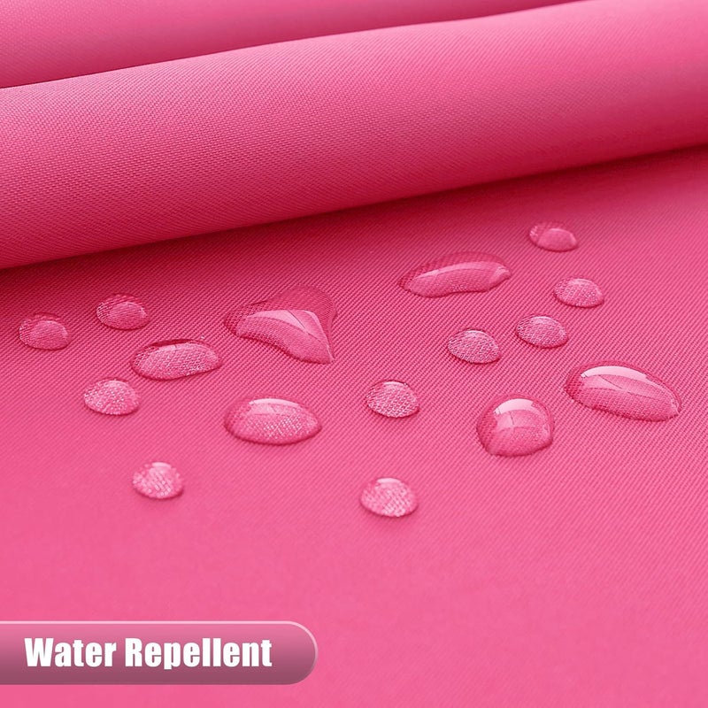 OLANLY Luxury Hot Pink and White Ombre Shower Curtain Sets with 12 Hooks, Waterproof and Washable Decorative Shower Curtains for Bathroom, 72x72 Inches - Image 4